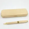 Pens Upscale Wooden Business Office Gift Box Ballpoint Pen Creative School Supplies Fashion Maple Pen Boxes Signing Pens