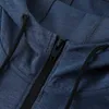 Giacche da uomo maschile con cappuccio sportivo con cappuccio con cappuccio esterno per escursionisti 2021 Nuova giacca di fitness autunno da allenamento sottile maschile con maniche lunghe2404