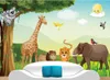 Cartoon Forest Animal Vector Children Room Mural Fond Mural Mural 3D Fond d'écran 3D Papiers muraux pour TV Backdrop4766214