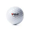 ボールPGMホワイトゴルフボール3ロゴウェイト付き3つのボールゲームボール44g硬度80 Q002