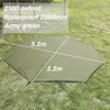 Mat à octogonal 3.2x3,2 m pour pyramide Tente de sol en tente pour tente Tipi étanche Picnic Mats