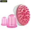 Massager 3pcs Anti Cellulite, Silicone Cupping Cellulite Massage Brush Cellulite Massage Set for Anti Cellulite Antiaging