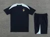 24 25 French Short Sleeve Tracksuit Sportswear Men Training Suit Kits Soccer Jerseys Kit Uniform Chandal 2024 2025 Benzema Mbappe Vest Mens Football Tracks Sets uppsättningar
