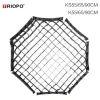 Studio Triopo 55cm 65cm 90cm 120cm Grille en nid d'abeille pour Triopo Foldable Softbox Octogone Umbrella Soft Box (Grid uniquement)