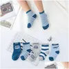 Kids Socks Breathable Cotton Baby Toddler Boy Girls Autumn Winter Spring Warm Trend Cartoon Sock For 1-12 Years Children Mti Color Dro Othfg