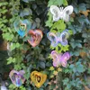 Figurines décoratives Wind Spinner Drive Birds Away Butterfly Gardening Supplies RoustProof Spiral Reflector Red 21,2 15 cm Décoration de jardin