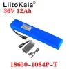 Lastoortsen Liitokala 36v 12ah 10ah High Power and Capacity 42v 18650 Lithium Battery Electric Motorcycle Bicycle Scooter with Bms 42v 2a