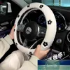 Wholesale Car Steering Wheel Cover Autumn and Winter Warm Plush Camellia Non-Slip Protective Cover Suitable for All Seasons Car Handle Cover Goddess 38cm