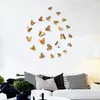 Wandstickers 12 stks 3D Hollow Butterfly Sticker voor Home Decor Diy Butterflies koelkast kamer decoratie feestje bruiloft