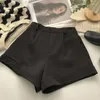 Women's Shorts Lucyever Fashion Wild High Waist Women Simple Solid Color Wide Leg Female Summer Casual Loose Short Pants