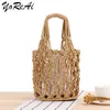 Yoreai Casual Puste Wheven Women Women Bags Designer Stintbags Duża pojemność Tote Summer Beach Bag Shopper Sac 240418