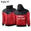 Jackets para hombres Logotipo personalizado Improifer Wind Break Breaker Capel Casual Print Marque de texto Imagen Ropa Autumn