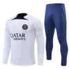 Soccer Jerseys Men's Tracksuit 2324 Half La Paris Training Jersey Adult Children's Winter Long Mancheve Set