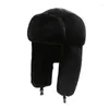 Berets Winter Hunting Hat met gesp kouddichte fietsteklap dropship