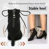 DKZSYIM Women Pea-up Latin Dance Schuhe High Heels Ballroom Tango Tanzstiefel Open Toes Soft Soles Party Casual Dance Schuhe 240415