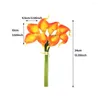 Decorative Flowers 8pcs 34cm Romantic PU Table Centerpieces Artificial Flower Wedding Party Realistic Fake Anniversary Gift Calla Lily Home