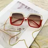 Zonnebrillen mode vierkante vrouwen metaal half frame zonnebril merk ontwerp vrouwelijke tinten dames trending bril uv40