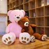 Cushions 100260cm 6 Colors America Giant Bear Plush Toys Soft Teddy Skin Coat Popular Birthday Valentine's Gifts Girls Kid's Gift