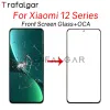 Xiaomi 12 Pro 12s Ultra 12x 12T 12 Lite Outer Glass Lens+OCA光学的に透明な接着剤の置換のためのパネルフロントスクリーンガラス