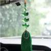 Decorative Figurines Crystal Glass Car Hanging Pendant Ornaments Fengshui Crafts Rearview Mirror Accessories Home Wall DIY Decoration Gifts