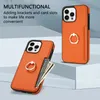 Кольцевая пряжка телефона чеходы iphone case case protective case держатель для карты боковой палочка Skin Skin Seelbable для iPhone 15 плюс 14 13 12 11 Pro Max Apple