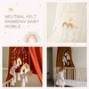 Baby Rainbow Bed Bell Ratels Speelgoed 0-12 maanden Crib Mobiles Toy Musical Box Kid Room Hanging Decor Nursing Children Product 240418