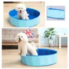 Foldbar husdjurskatt Cat Swimming Pool PVC Washing Pond Dog Tub Bed Big Liten Dog Swimming House Bed Summer Pool 240419