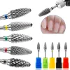 Bits Carbide Nail Drill Bits Rotate Electric Ceramic Milling Cutter For Manicure Gel Polish Remover Nail Files Pedicure