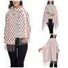 Scarves Arabic Kufiya Hatta Traditional Keffiyeh Pattern Scarf For Women Winter Fall Cashmere Shawl Wrap Long Lightweight
