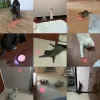 Pointers 3 in 1 Cat Playing Pointer Pen USB Cat Torch Toy Red Purple White LED Light Rechargable Cat Laser Toys Flashlight Cat Toy