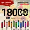 VAPME CROWNBAR18000PUFF PROMAX Einweg DTL Vape Puff18K wiederaufladbar 850 mAh Smart Display 18 kpuff Maschenspulen Ladestangen Kit 0% 2% 3% 5% 5% 12 Geschmack optional