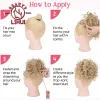 Chignon Curly Hair Buns Haar Stück Clip in synthetischen, zerkleinerten Hochsteckfrisur Große lockige Draw -String -Pferdeschwanz Clip auf Haarbrötchen Pferdeschwanz für Frauen