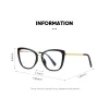 Lentions anti-bleu bloquant les verres carrés pour femmes cadre mode tr90 Radiation Protection Eyeglass transparent Eyewear 2076