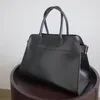 the row large totes handbag women designer totes bag leather bags Fashion Shoulder Briefcase black purses Simple Work Crossbody Bags 230105