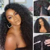 Wigs Kinky Curly V U Part Wig Human Hair Wigs for Black Women No Leave Out No Glue Brazilian Curly 30 Inch Remy Human Hair Wigs