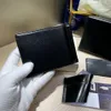 Męski portfel dolara Klip oryginalny projektant zakrzywiony gniazdo karty Uchwyt karty kredytowej oryginalna skórzana torebka moda damska klip do dokumentu mini portfele oryginalne pudełko