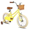 Cykelflickor cykel för 212 år gamla småbarn barn 12 14 16 18 20 tum med träningshjul korg eller kickstand retro stil cykel