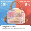 Lunchbag Frauen isolierte Messenger -Männer wasserdichte Kühlerbox tragbare Handtasche Picknick Bento 240424
