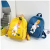 Kids Backpack Cute Rabbit Childrens Bag Boys Girls Cartoon Bunny Backpacks for Kindergarten Baby Outgoing Backpack Child Bag 240423