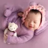Pillows 4 Pcs/Set Baby Clothes Newborn Photography Props Baby Romper Jumpsuit Hat Pillow Set With Cute Bear Doll Photo Shooting Outfits