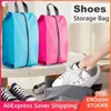 Storage Bags Portable Bag Save Space Polyester Convenient Shoe Solution Outdoor Travel Supplies Fashionable Cubic