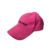 Lüks şapkalar moda tasarımcısı kapaklar kadın erkekler işlemeli beyzbol şapkası blnciaga # 1 logo şapka pembe 241023 wl