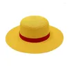 Berets Luffy Strape Hat Cartoon Anime Monkey D Cosplay Cap