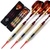 Darts Cuesoul 3pcs Colorful Soft Tip Darts Set with Golden 16 Grams Barrels, Red Aluminium Dart Shafts for Dardos Electronico