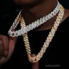 Halsband Moissanite Designer Chain Sier Gold Rose Gold Halsband Iced Out Chain Pass Diamond Tester Pendant Sterling VVS Cuban Link Chain