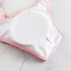 Da bagno da bagno in bikini split da bagno diviso diamanti sexy raccogliere costumi da bagno estate due pezzi spingendo su tankini bottoms beachwear traje