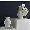 Vaser kreativ oregelbunden konstverk keramisk vas europeisk minimalistisk blomkrukor dekorativa blommor arrangemang skrivbord dekoration