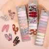 Accessories 10Pcs/Set Embroidery Printed Snap Hairpins For Girls Kids Colorful BB Clips Barrettes For Newborns Baby Hair Accessories Gifts