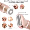 Epilator Professional 2 in 1 Epilator for Women Electric Razor Hair Removal Painless Face Shaver Bikini Pubic Hair Trimmer Machine Tools d240424