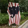 Fadou Elephant Cartoon Thicked Half Fleece Sticked Filt Sofa Cover Shawn Picnic Outdoor Dijefa